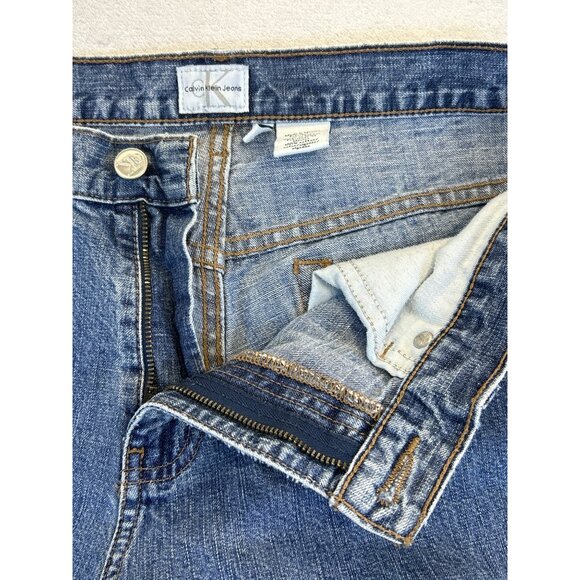 Calvin Klein‎ Jeans Womens 10 Blue Denim Cotton Straight Leg - Picture 3 of 10